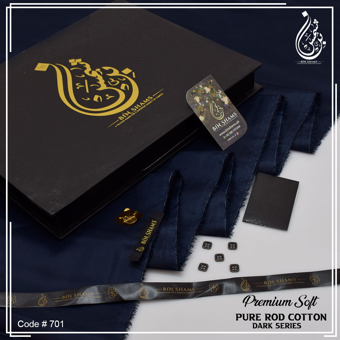 Premium Rod Cotton β Navy Blue