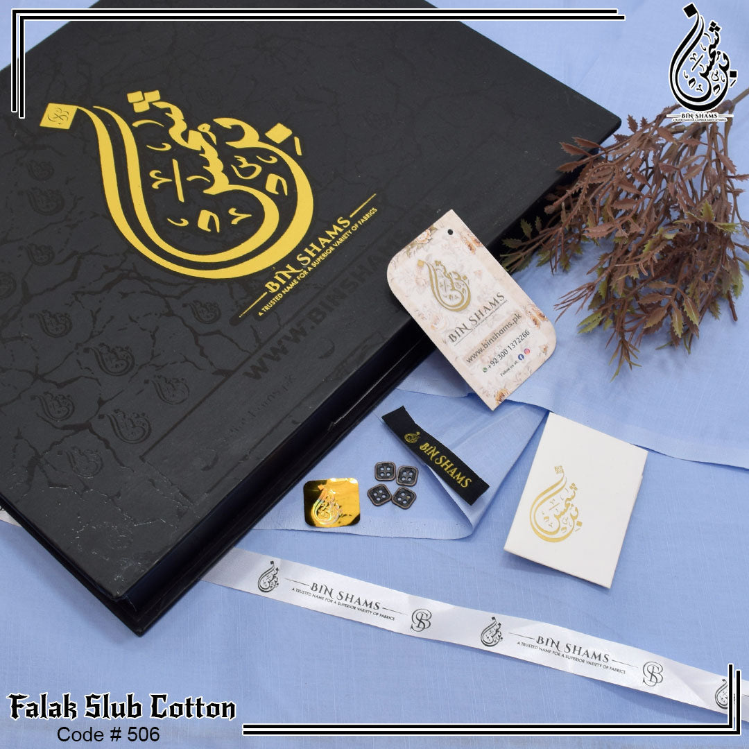 Falak Slub Cotton - Wild Blue Yonder