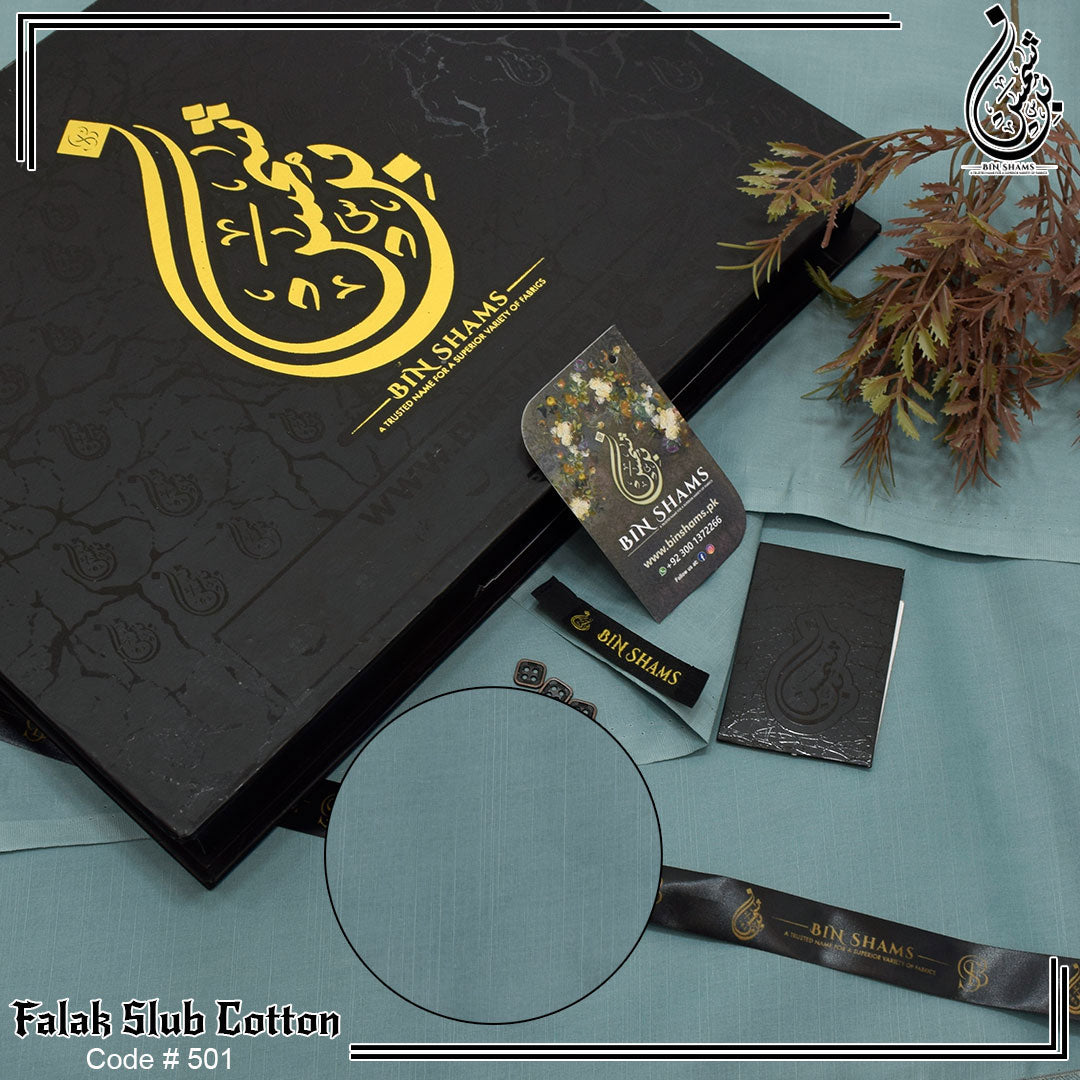 Falak Slub Cotton -Slate Gray